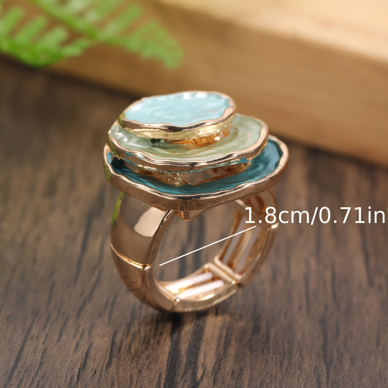 Boho Triple Layered Enamel Ring