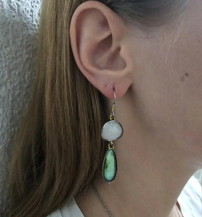 Vintage Stone Earrings