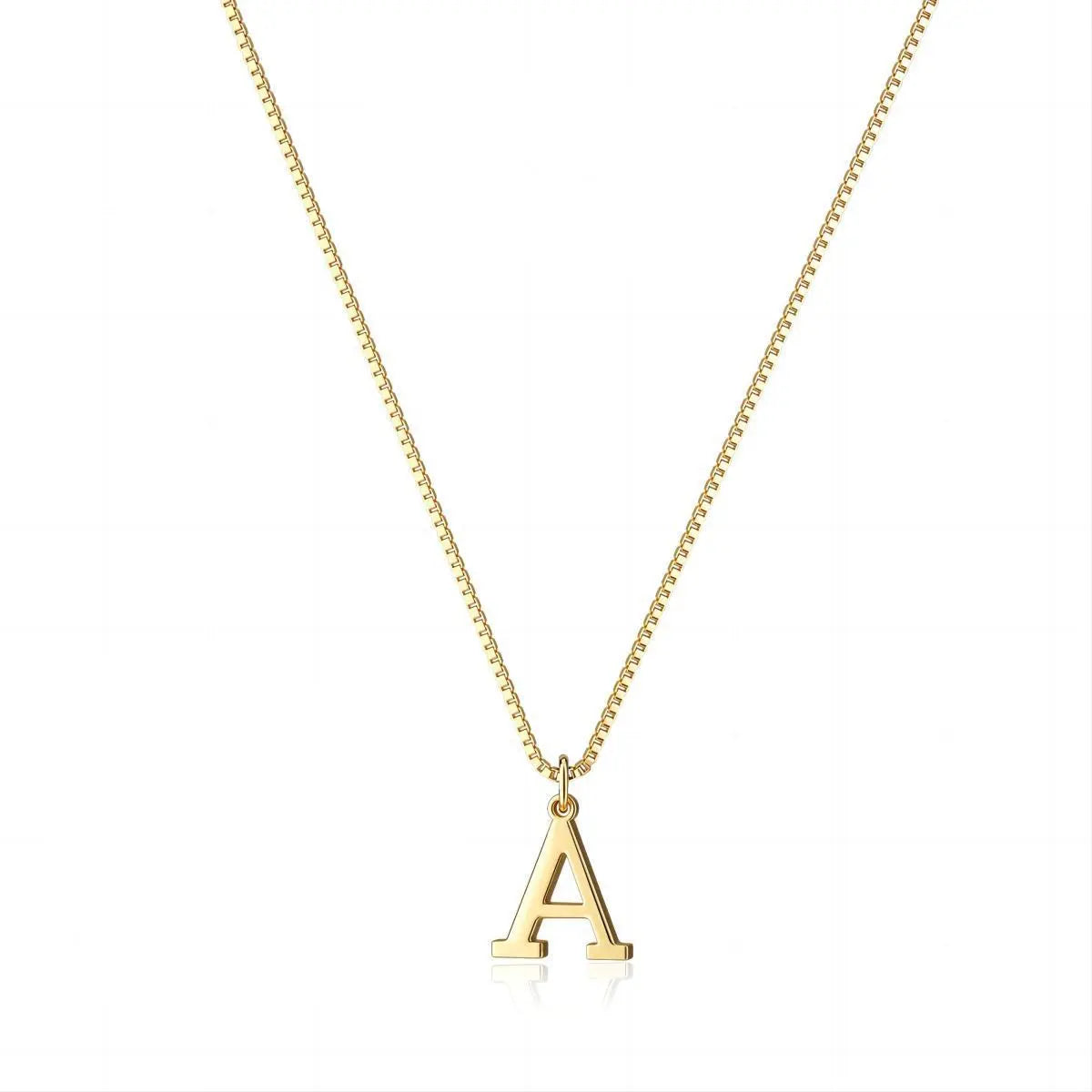 18k Gold Necklace Featuring Love Letter Initials