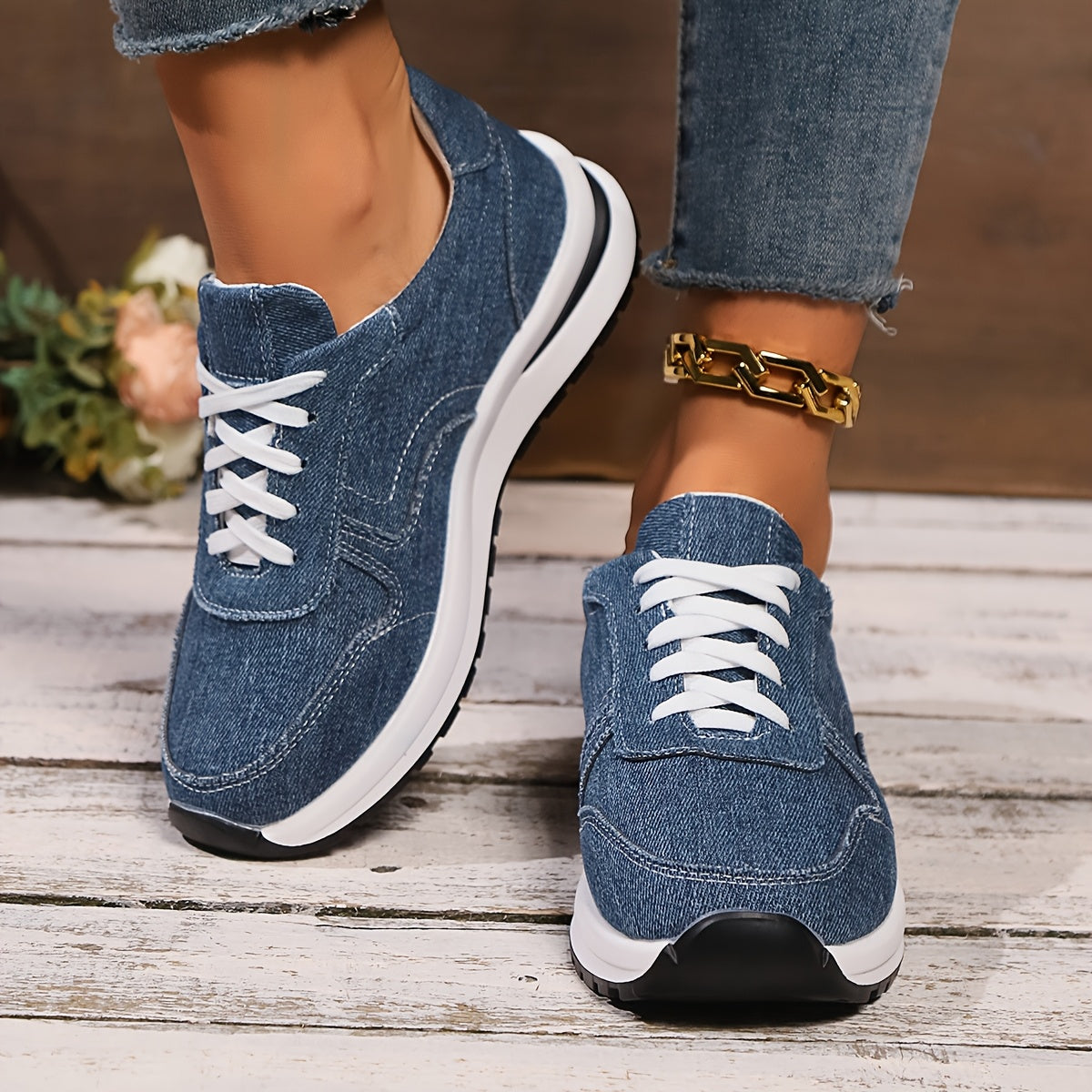 Riley | Everyday Denim Sneakers