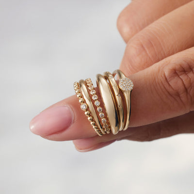 Midi Dome Ring | Gold