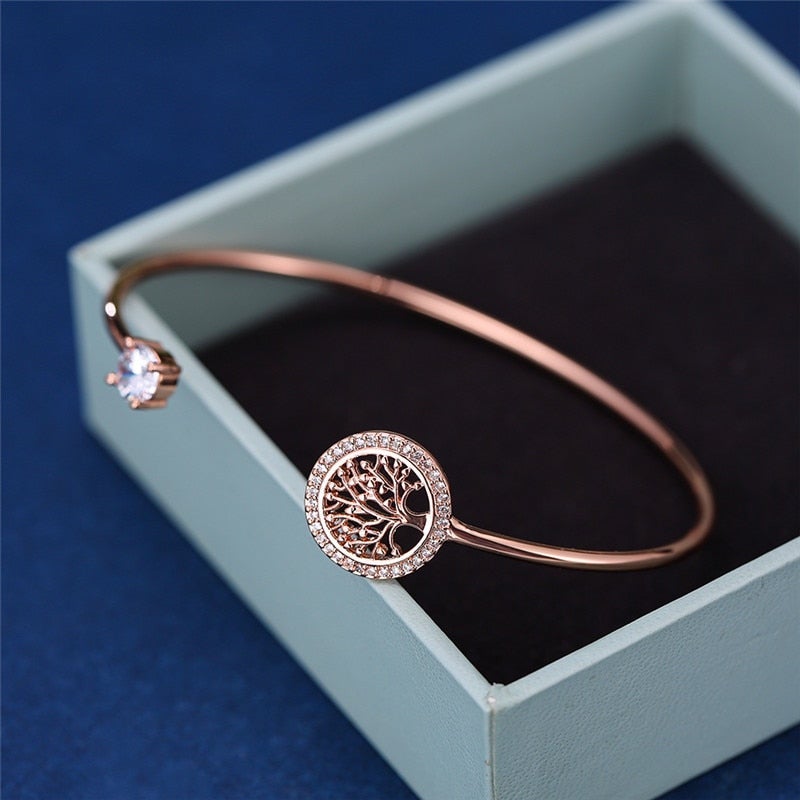 Elegant adjustable Tree of Life Bracelet