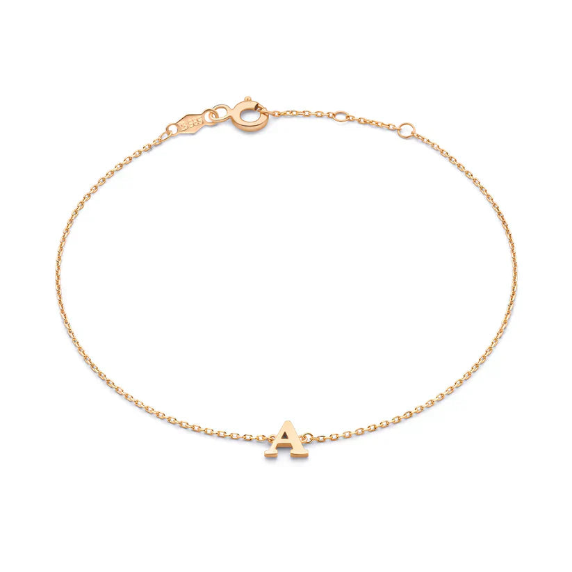 Vita Signa Personalized Initial Bracelet in 14k Gold