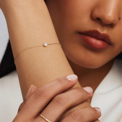 14k Gold Cléa Moissanite Bracelet