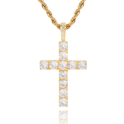 Cross necklace | Gold
