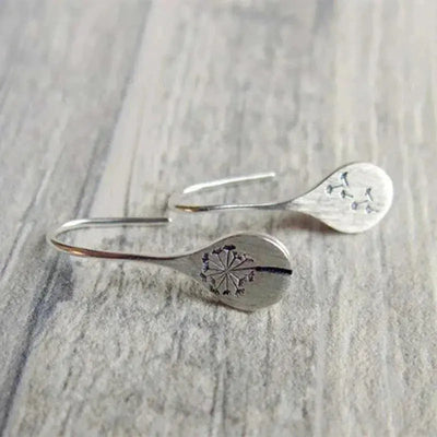925 Sterling Silver Dandelion Earrings