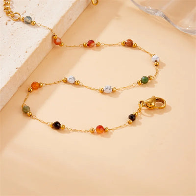 Natural Colored Beads Bracelet