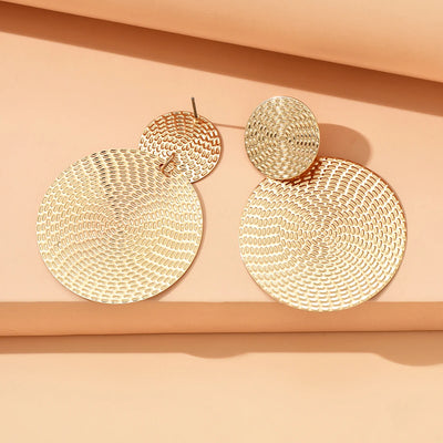 Bohemia Trendy Geometric Metal Round Earrings
