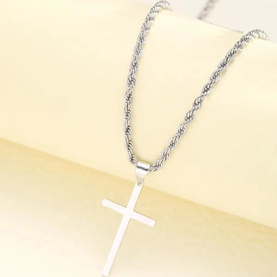 New Cross Pendant Necklace for Men and Women Minimalist Gold Jewelry