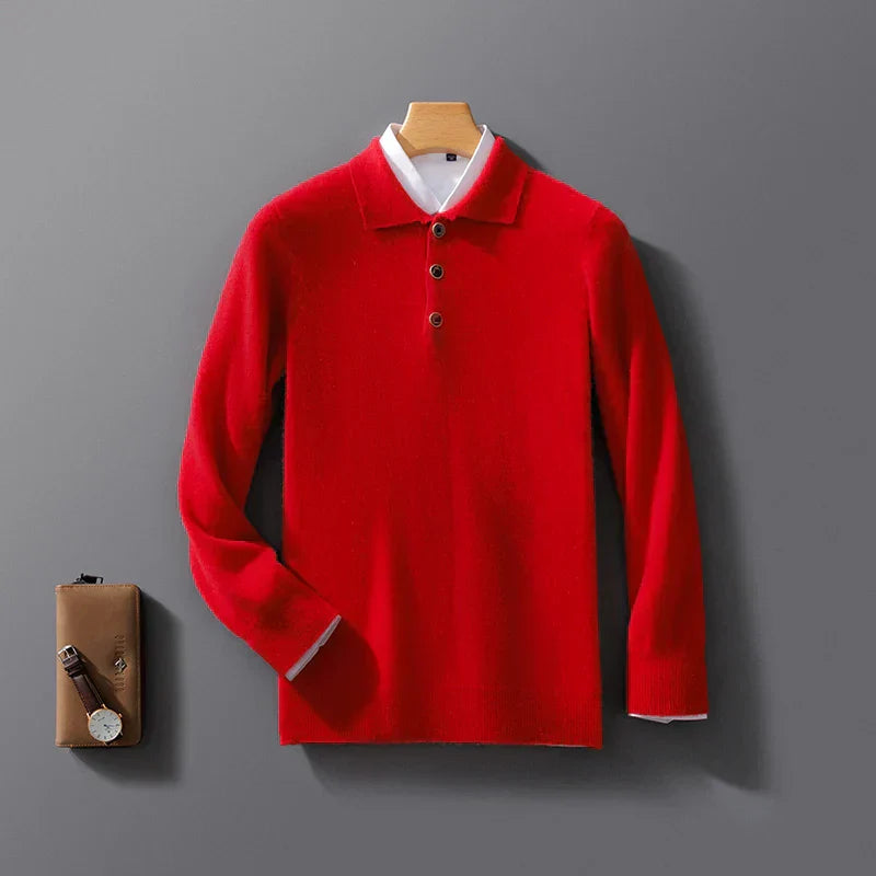 Calvin | Knit Polo Sweater