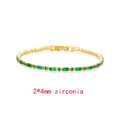 Luxury Emerald Cubic Zirconia CZ Tennis Bracelets