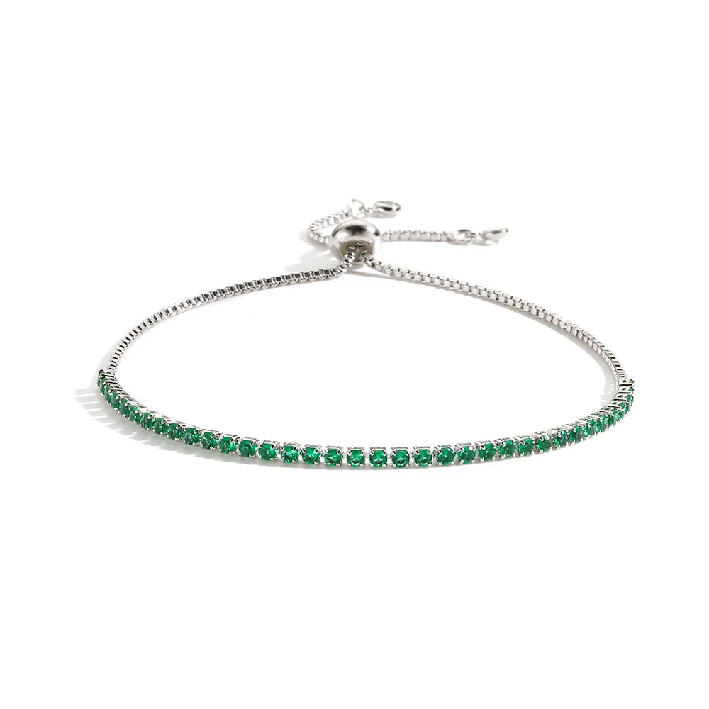 Luxury Emerald Cubic Zirconia CZ Tennis Bracelets
