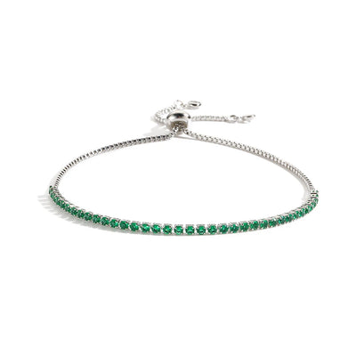 Luxury Emerald Cubic Zirconia CZ Tennis Bracelets