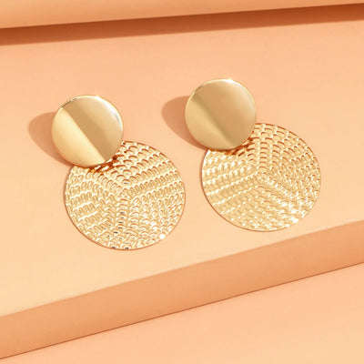 Bohemia Trendy Geometric Metal Round Earrings