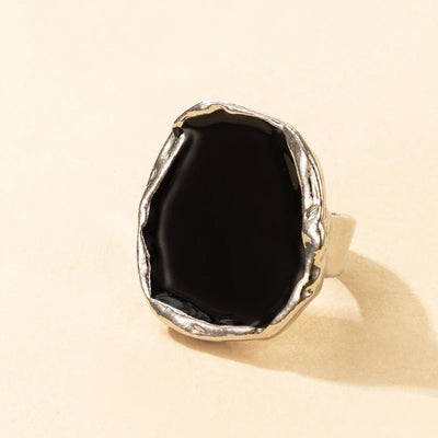 Tocona Bohemian Black Stone Joint Ring