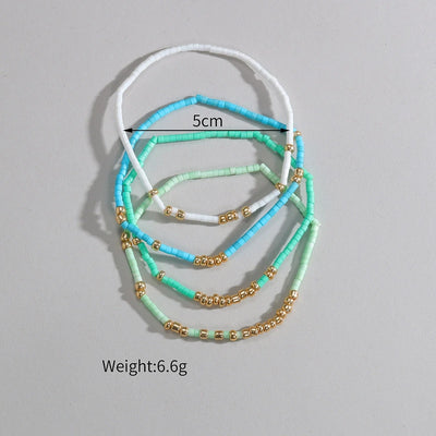 4Pcs Bohemia Seedbeads Stretch Bracelet Set