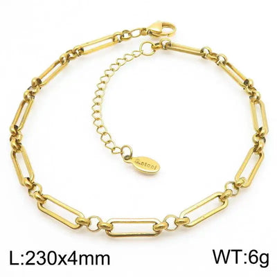 Stainless Steel Bohemian Style Personalized Anklet