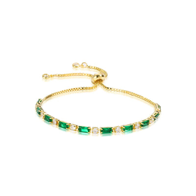 Luxury Emerald Cubic Zirconia CZ Tennis Bracelets