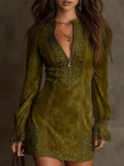 Lana | Midnight Velvet Dress