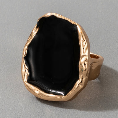 Tocona Bohemian Black Stone Joint Ring