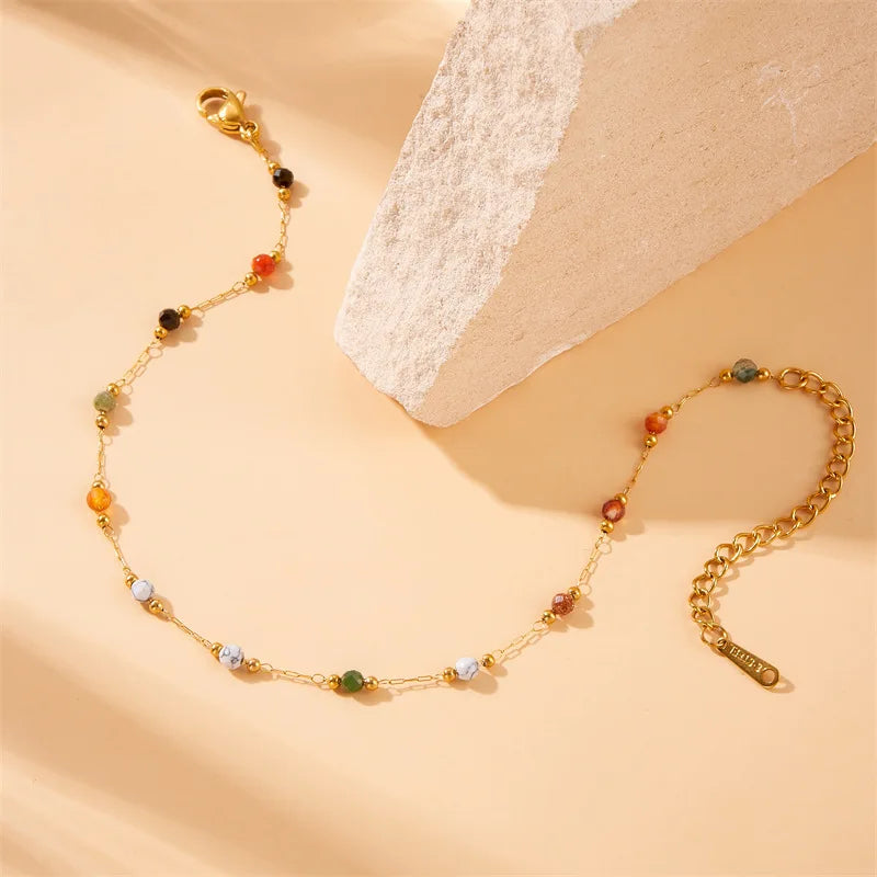 Natural Colored Beads Bracelet