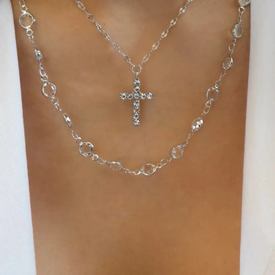 Rainbow Crystal Gemstone Retro Choker Colored Zircon Necklace