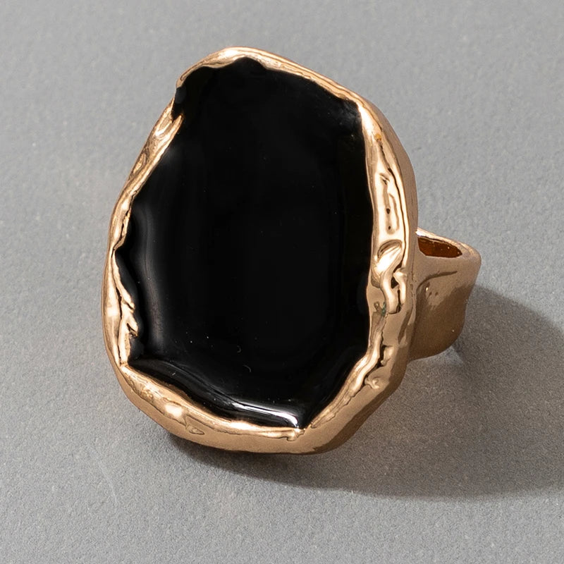 Tocona Bohemian Black Stone Joint Ring