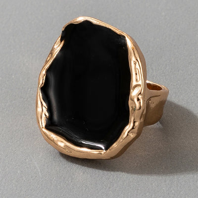 Tocona Bohemian Black Stone Joint Ring