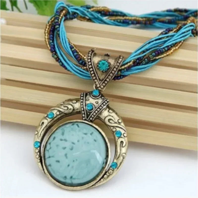 New Retro Bohemian Ethnic Style Necklace