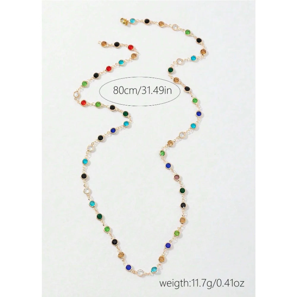 Luxury Colourful Long Tassel Necklace