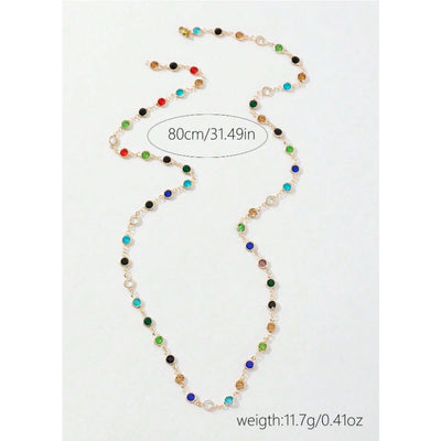 Luxury Colourful Long Tassel Necklace