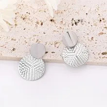 Bohemia Trendy Geometric Metal Round Earrings