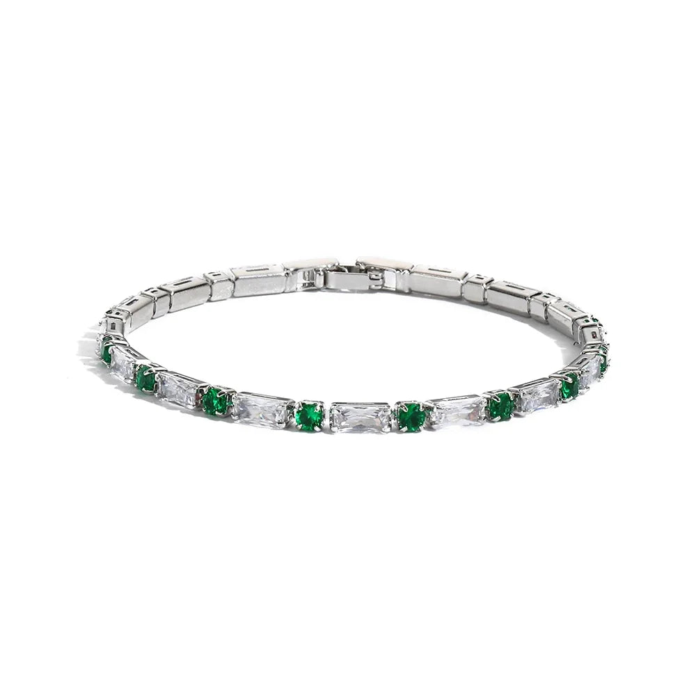Luxury Emerald Cubic Zirconia CZ Tennis Bracelets