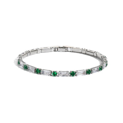 Luxury Emerald Cubic Zirconia CZ Tennis Bracelets