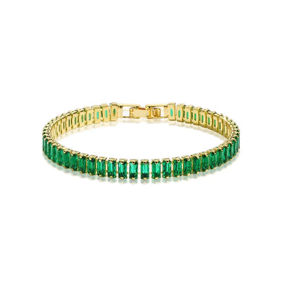 Luxury Emerald Cubic Zirconia CZ Tennis Bracelets