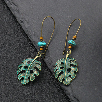 Ethnic Vintage Bohemia Big Ear Hook Drop Earrings