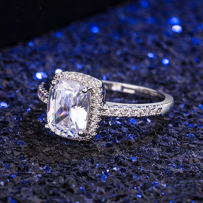 Vintage Radiant Emerald Ring