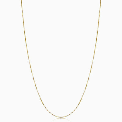 18k Gold Bodega Box Necklace