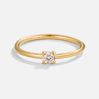 Birthstone gold rings