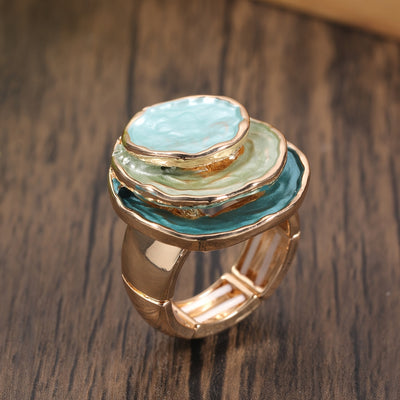 Boho Triple Layered Enamel Ring