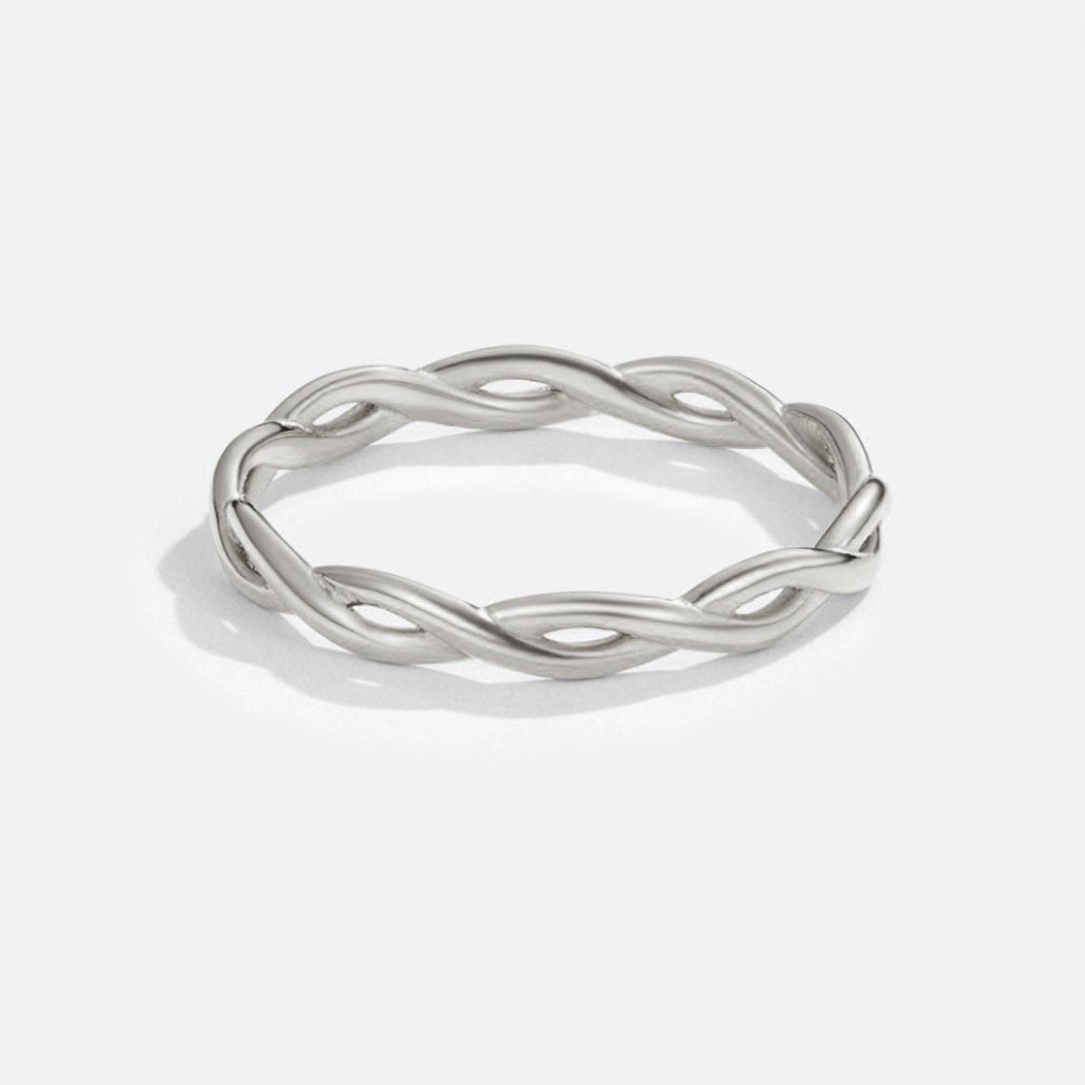 Infinity 18K Silver Rotating Ring