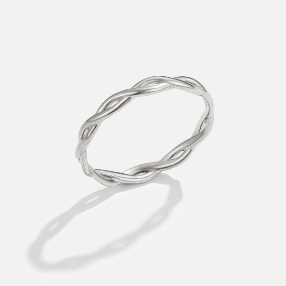 Infinity 18K Silver Rotating Ring