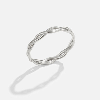 Infinity 18K Silver Rotating Ring