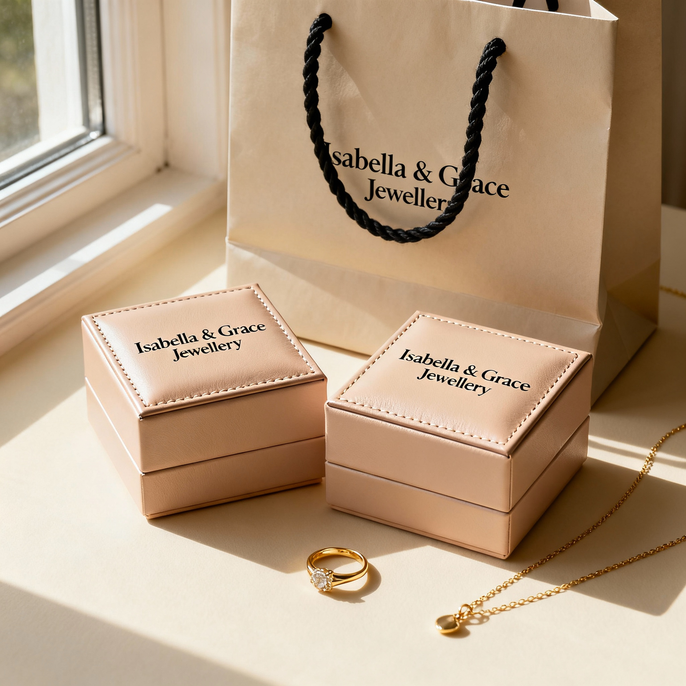 Nadine Square Earrings in 18k Gold