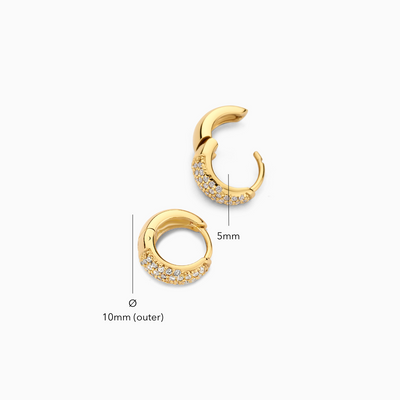 Jules Mini Hoops | Gold